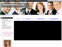 Tablet Screenshot of dressanarkali.com